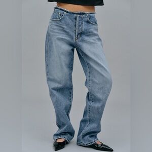 BDG Raw Waistband Blue Straight Jeans 30W